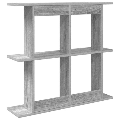 Wall Shelf Wall-Mounted Grey Sonoma 80 x 20 x 75 cm