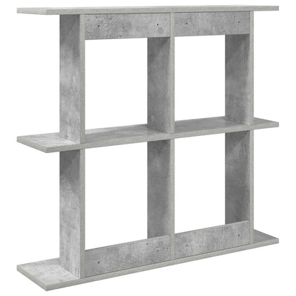 Wall Shelf Wall-Mounted Concrete Grey 100 x 20 x 75 cm