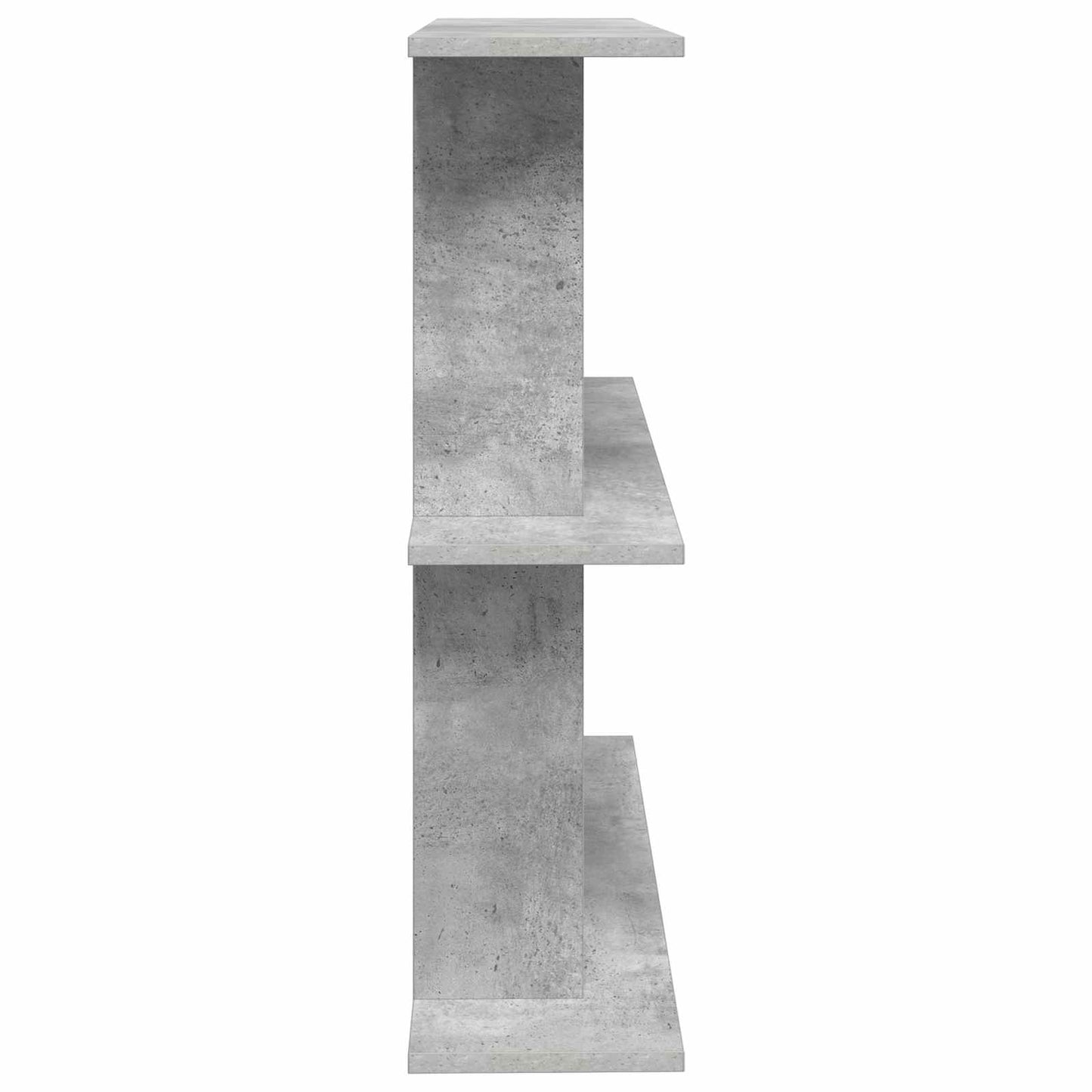 Wall Shelf Wall-Mounted Concrete Grey 100 x 20 x 75 cm