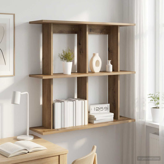 Wall Shelf Wall-Mounted Artisan Oak 100 x 20 x 75 cm