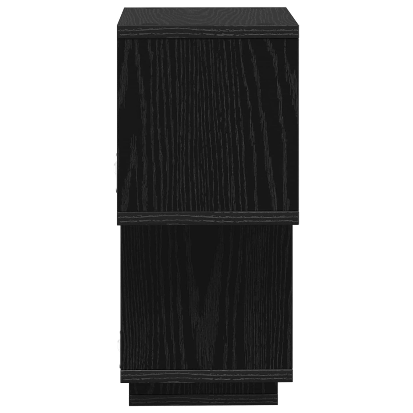 Floating Shelf Wall-Mounted Black Oak 87 x 20 x 55 cm