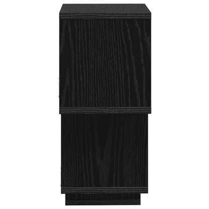 Floating Shelf Wall-Mounted Black Oak 87 x 20 x 55 cm