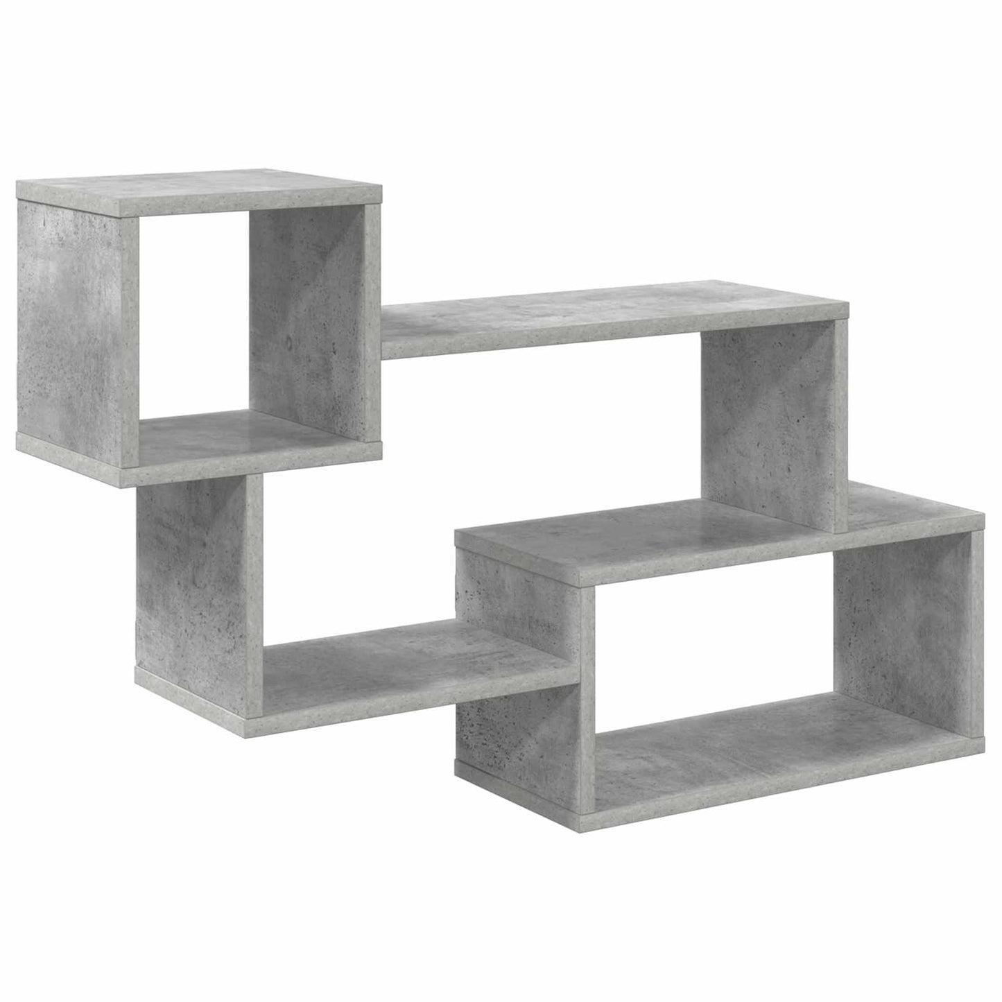 Floating Shelf Wall-Mounted Concrete Grey 87 x 20 x 55 cm