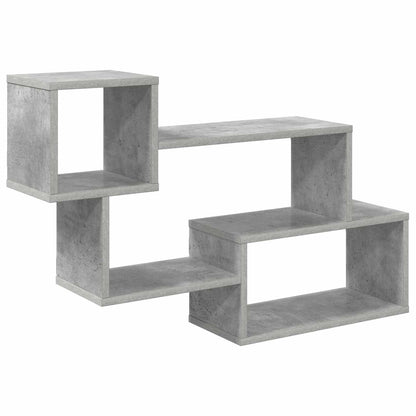 Floating Shelf Wall-Mounted Concrete Grey 87 x 20 x 55 cm