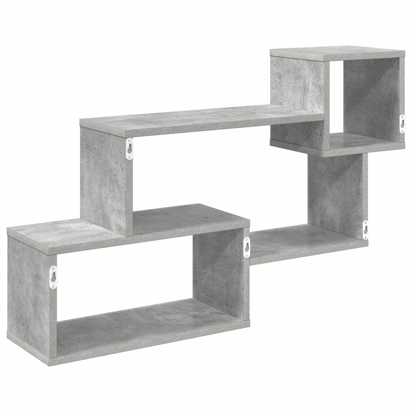 Floating Shelf Wall-Mounted Concrete Grey 87 x 20 x 55 cm