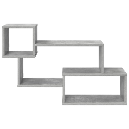 Floating Shelf Wall-Mounted Concrete Grey 87 x 20 x 55 cm