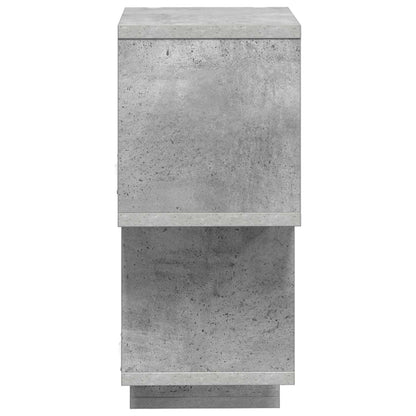 Floating Shelf Wall-Mounted Concrete Grey 87 x 20 x 55 cm