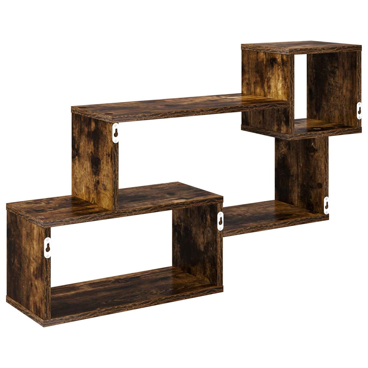 Floating Shelf Wall-Mounted Smoked Oak 87 x 20 x 55 cm