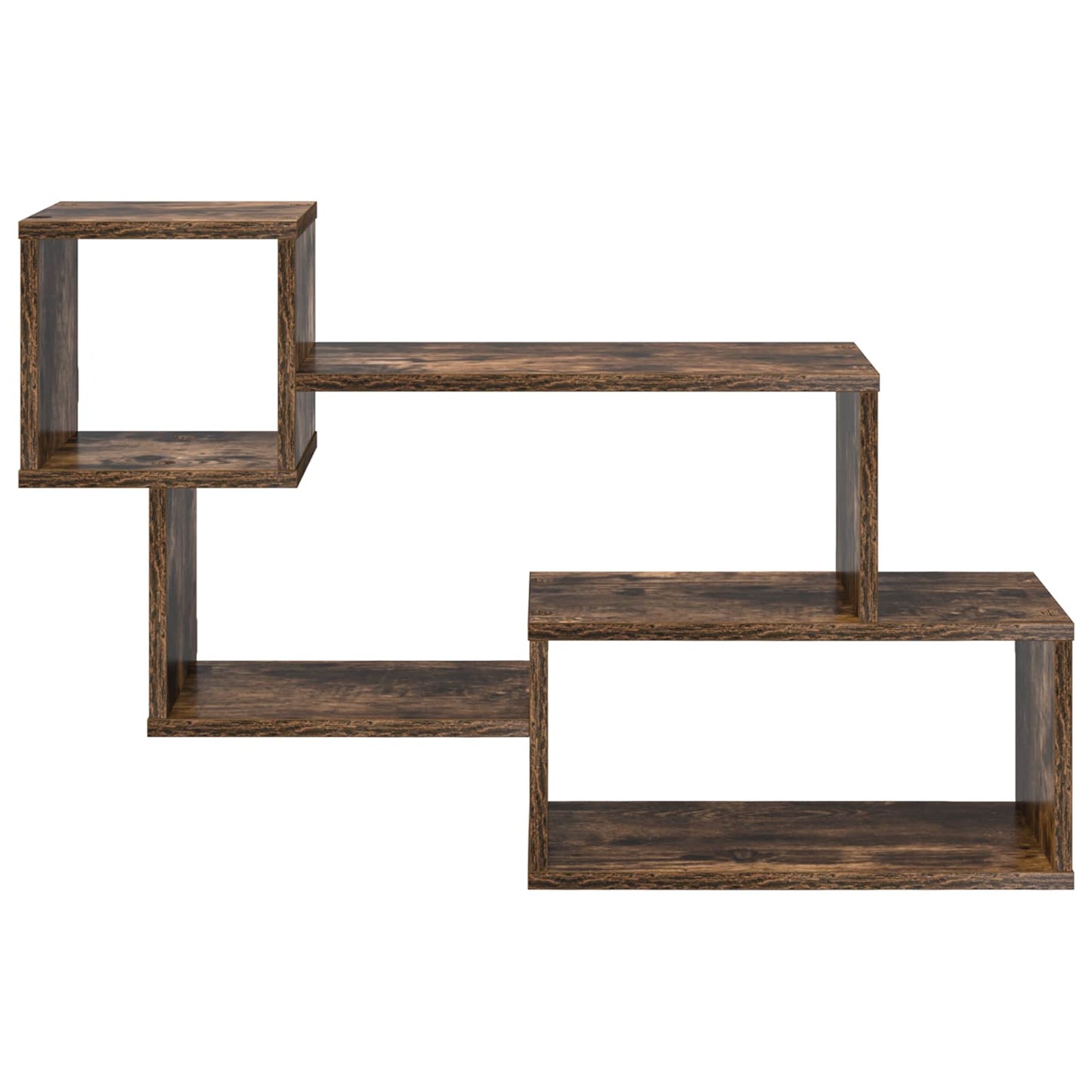 Floating Shelf Wall-Mounted Smoked Oak 87 x 20 x 55 cm