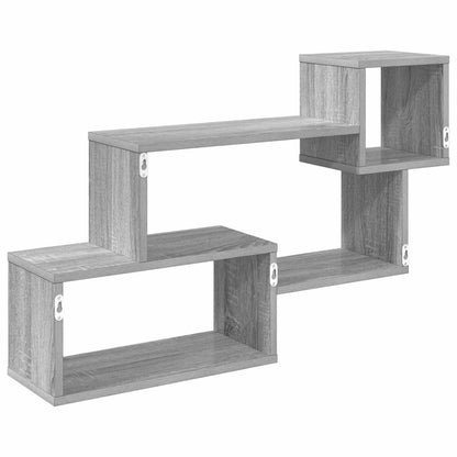 Floating Shelf Wall-Mounted Grey Sonoma 87 x 20 x 55 cm