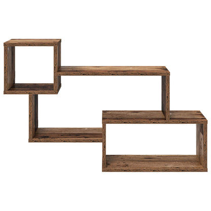 Floating Shelf Wall-Mounted Old Wood 87 x 20 x 55 cm