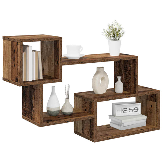 Floating Shelf Wall-Mounted Brown 87 x 20 x 55 cm