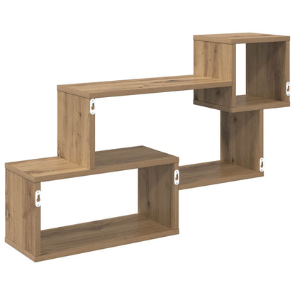 Floating Shelf Wall-Mounted Artisan Oak 87 x 20 x 55 cm