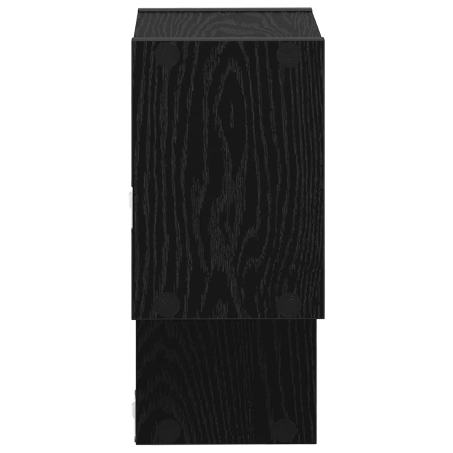 Wall Shelf Wall-Mounted Black Oak 55 x 15 x 35 cm