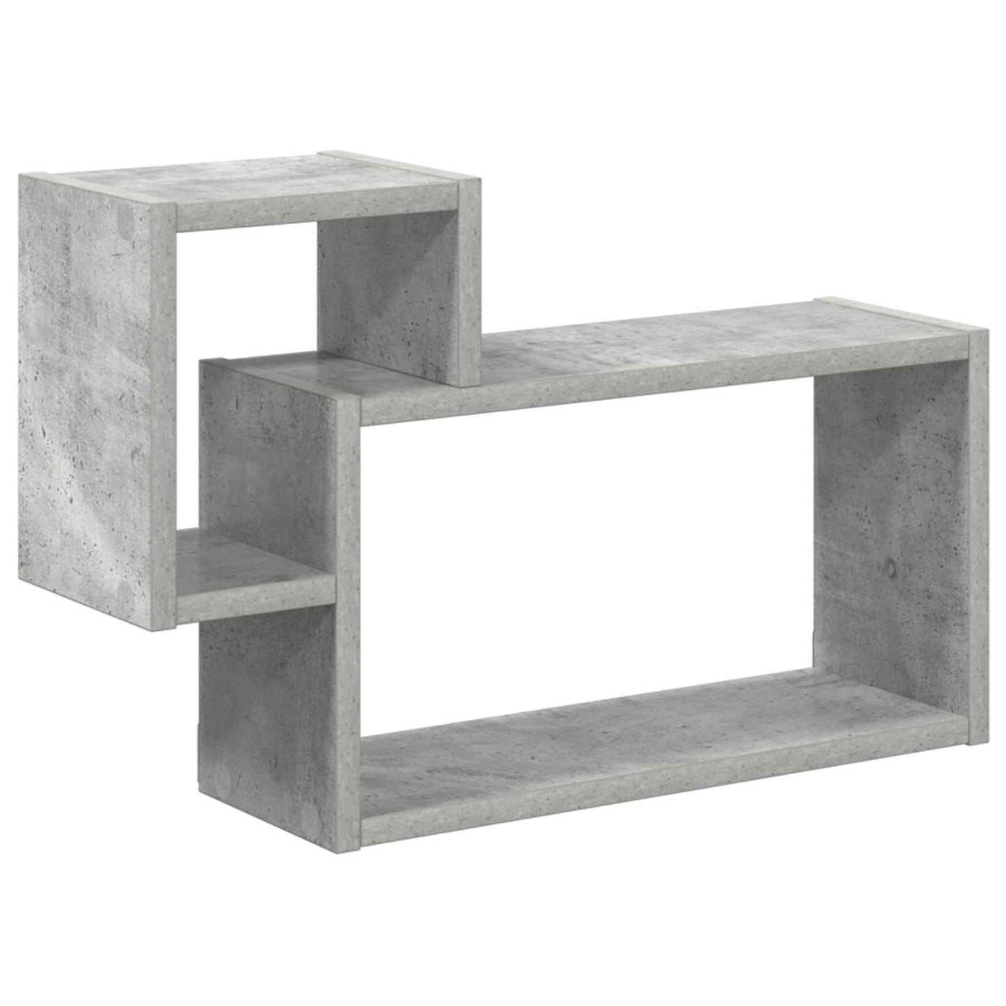 Wall Shelf Wall-Mounted Concrete Grey 55 x 15 x 35 cm