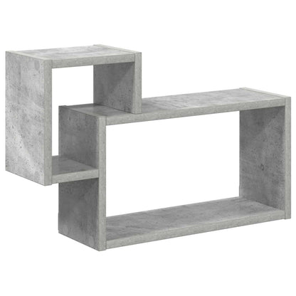 Wall Shelf Wall-Mounted Concrete Grey 55 x 15 x 35 cm