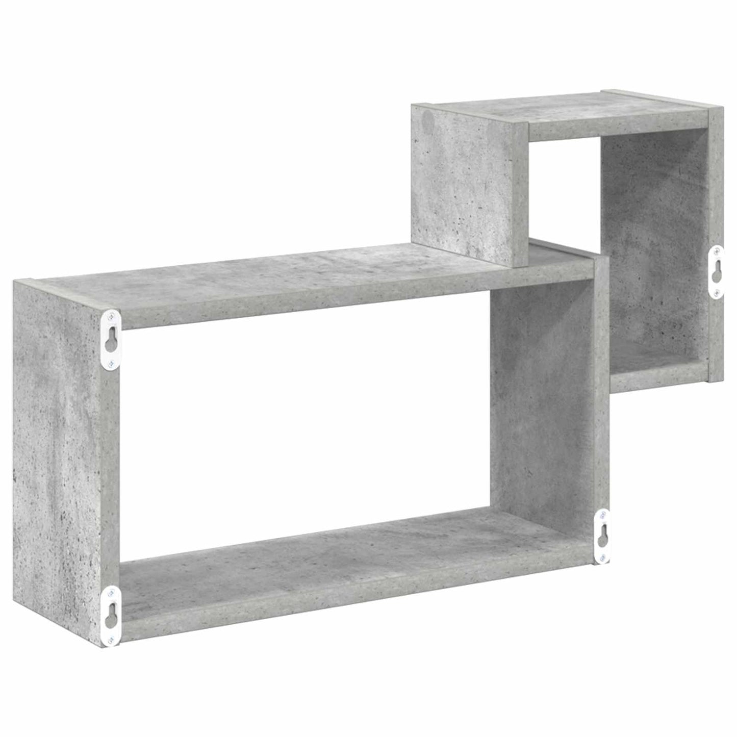 Wall Shelf Wall-Mounted Concrete Grey 55 x 15 x 35 cm
