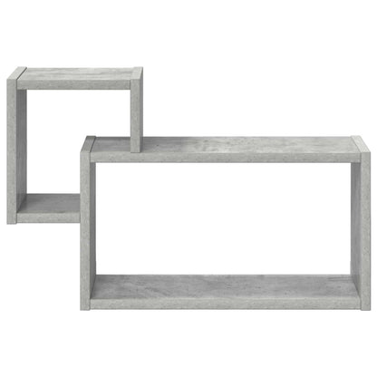 Wall Shelf Wall-Mounted Concrete Grey 55 x 15 x 35 cm