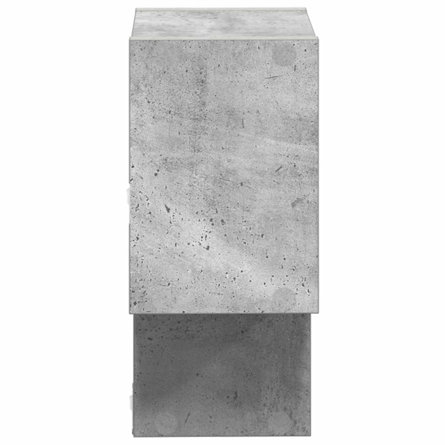 Wall Shelf Wall-Mounted Concrete Grey 55 x 15 x 35 cm
