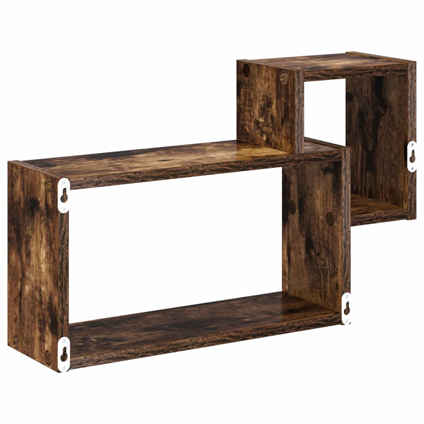 Wall Shelf Wall-Mounted Smoked Oak 55 x 15 x 35 cm