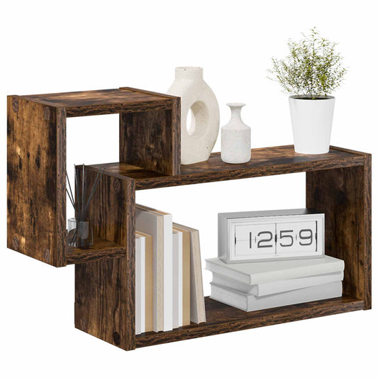 Wall Shelf Wall-Mounted Brown 55 x 15 x 35 cm Engineered Wood