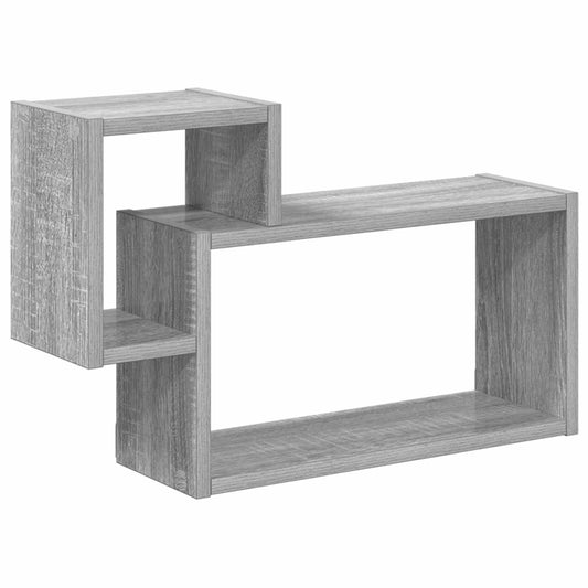 Wall Shelf Wall-Mounted Grey 55 x 15 x 35 cm Engineered Wood