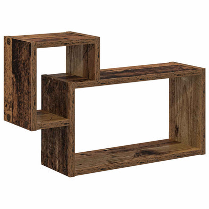 Wall Shelf Wall-Mounted Old Wood 55 x 15 x 35 cm
