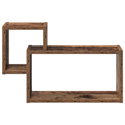 Wall Shelf Wall-Mounted Old Wood 55 x 15 x 35 cm