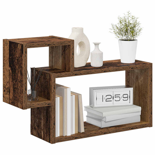 Wall Shelf Wall-Mounted Brown 55 x 15 x 35 cm Engineered Wood