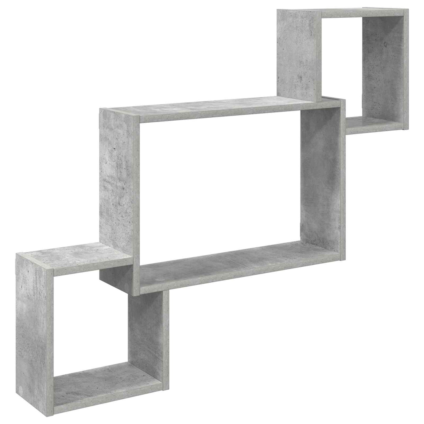 Wall Shelf Wall-Mounted Concrete Grey 91.5 x 15 x 76 cm