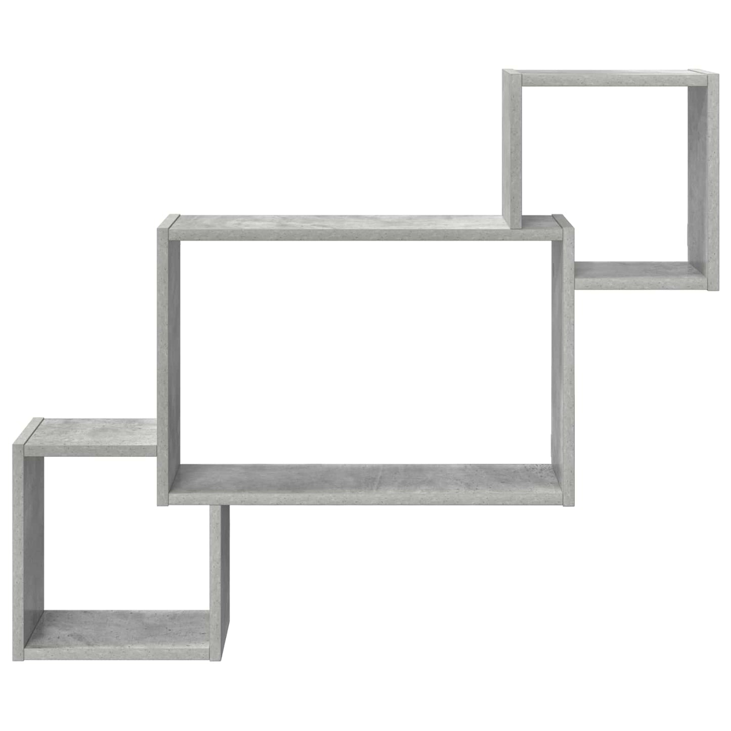 Wall Shelf Wall-Mounted Concrete Grey 91.5 x 15 x 76 cm