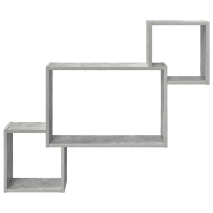 Wall Shelf Wall-Mounted Concrete Grey 91.5 x 15 x 76 cm