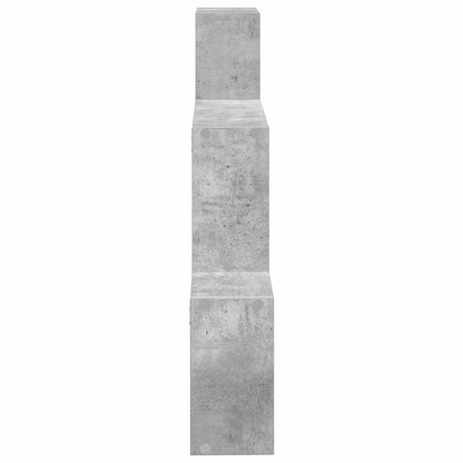 Wall Shelf Wall-Mounted Concrete Grey 91.5 x 15 x 76 cm