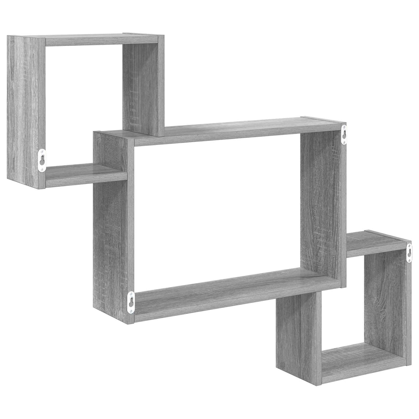 Wall Shelf Wall-Mounted Grey Sonoma 91.5 x 15 x 76 cm