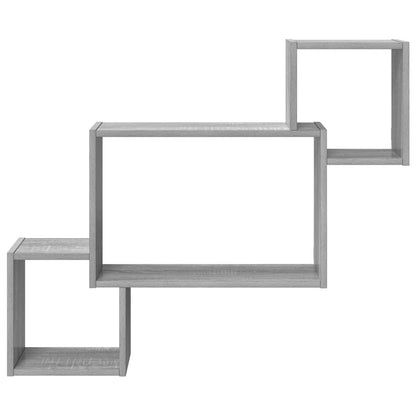 Wall Shelf Wall-Mounted Grey Sonoma 91.5 x 15 x 76 cm