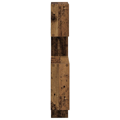 Wall Cube Shelves Wall-Mounted Old Wood 64 x 13.5 x 91.5 cm