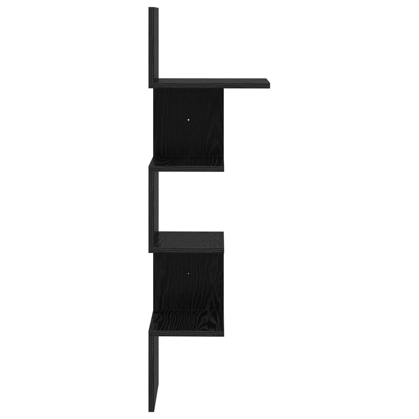 Wall Shelf Wall-Mounted Black Oak 32 x 21 x107 cm