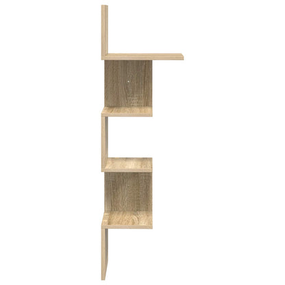 Wall Shelf Wall-Mounted Sonoma Oak 32 x 21 x107 cm