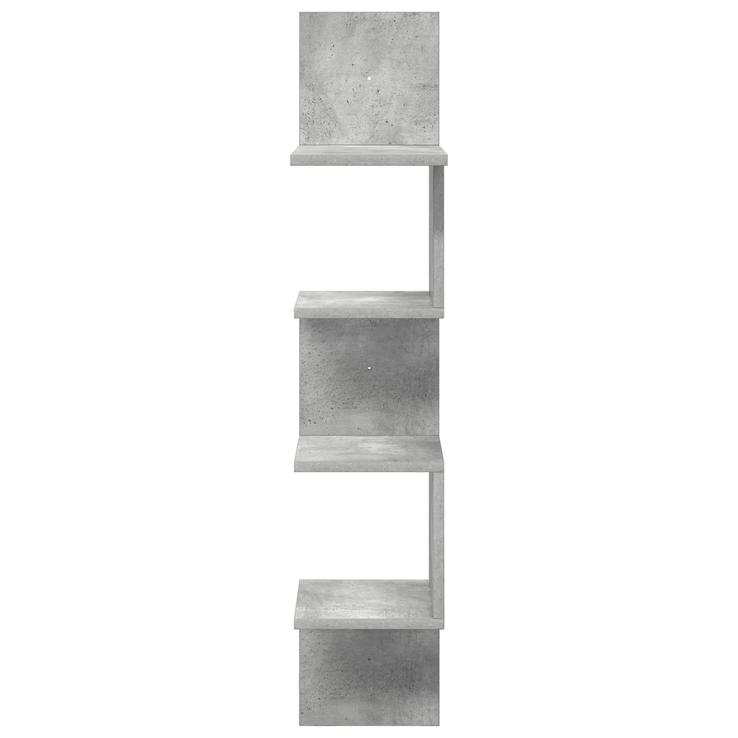Wall Shelf Wall-Mounted Concrete Grey 32 x 21 x107 cm