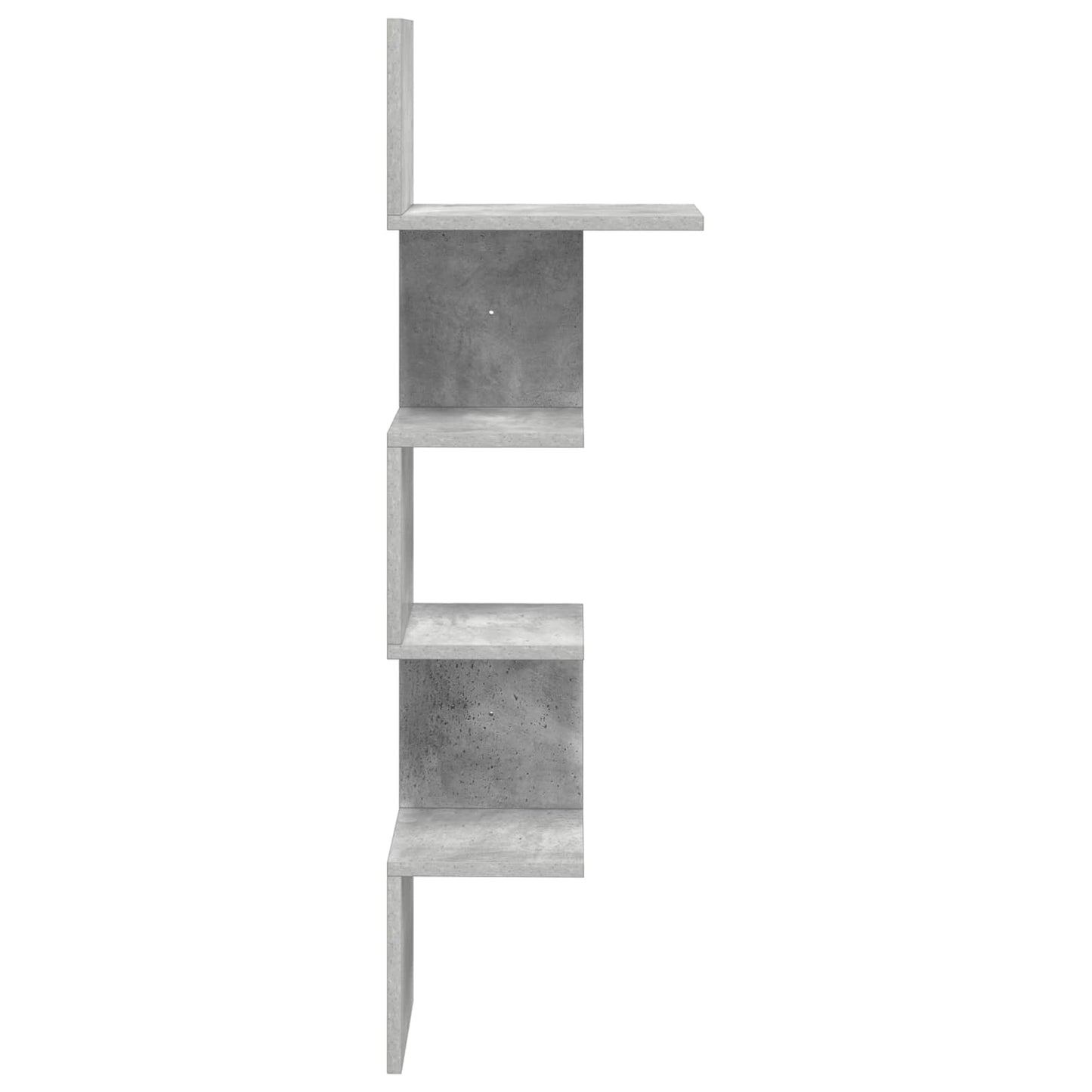 Wall Shelf Wall-Mounted Concrete Grey 32 x 21 x107 cm