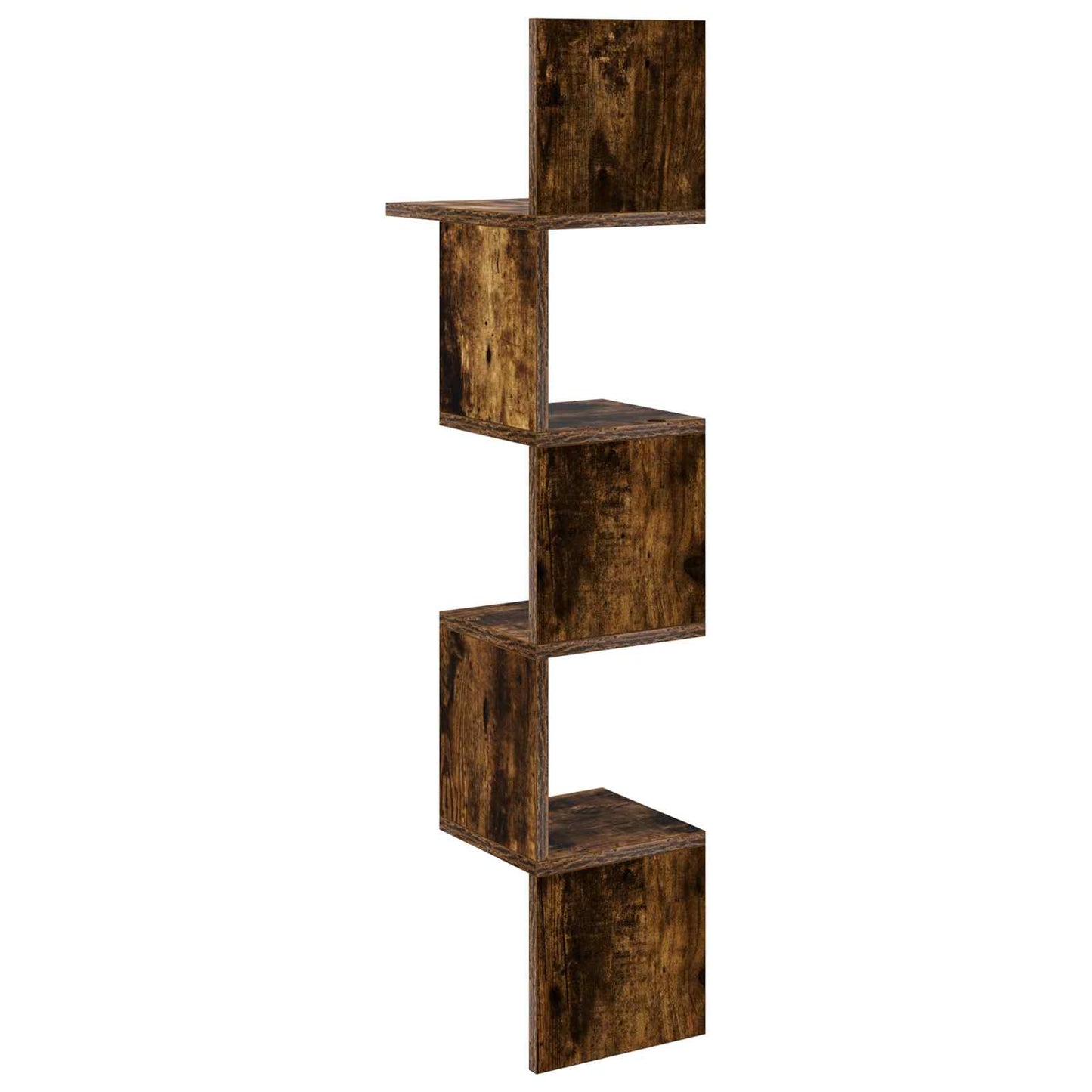 Wall Shelf Wall-Mounted Smoked Oak 32 x 21 x107 cm