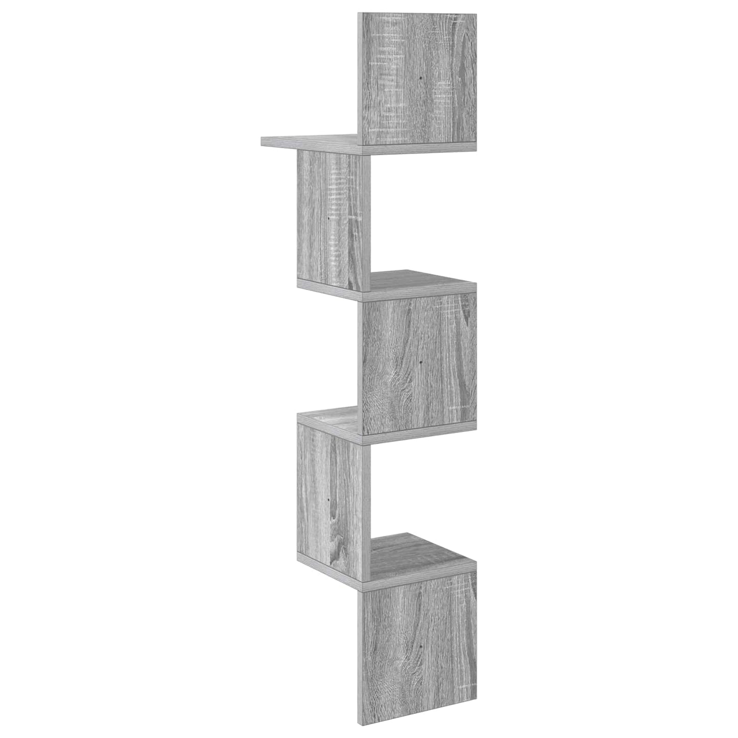 Wall Shelf Wall-Mounted Grey Sonoma 32 x 21 x107 cm