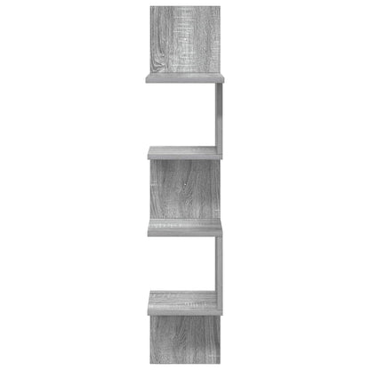 Wall Shelf Wall-Mounted Grey Sonoma 32 x 21 x107 cm