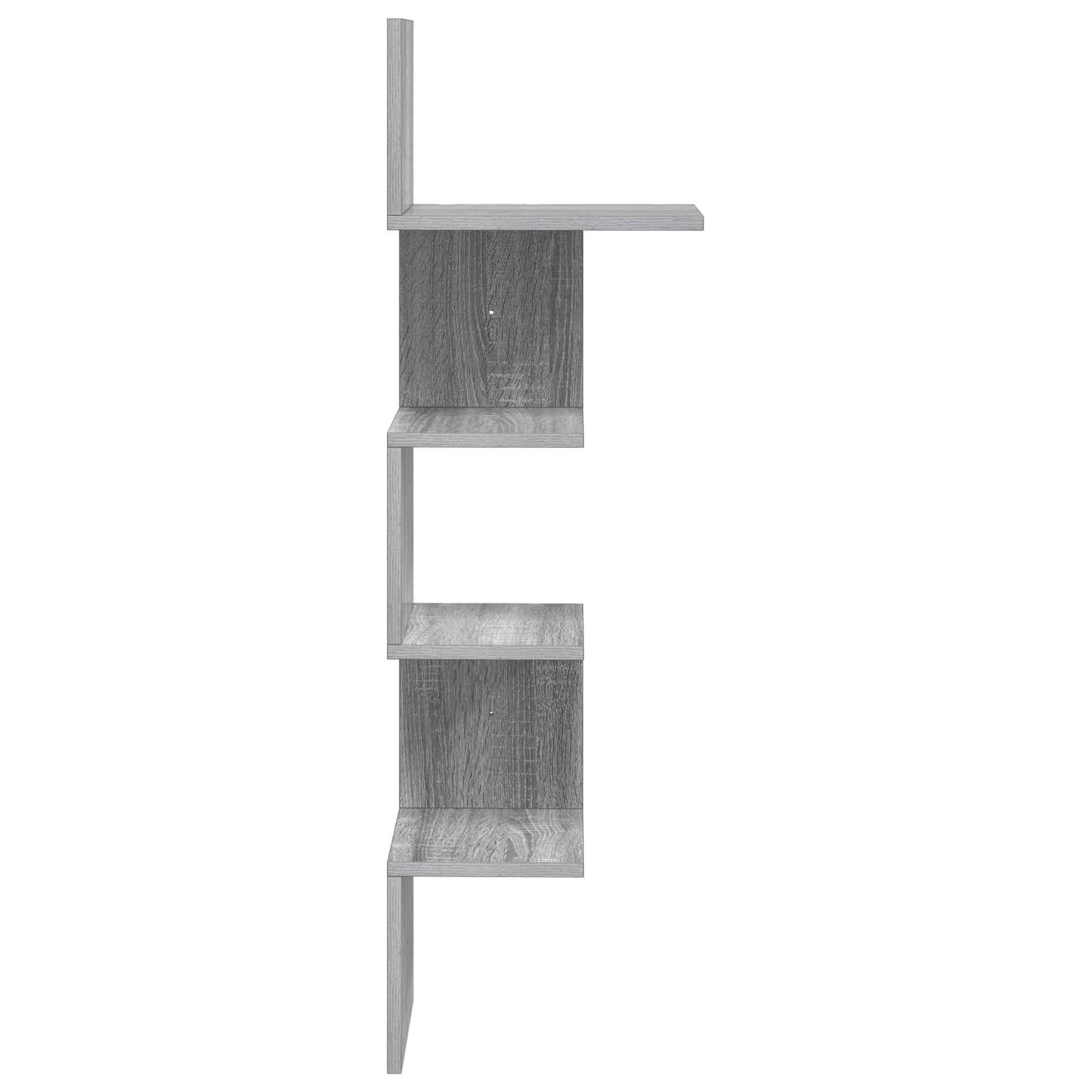 Wall Shelf Wall-Mounted Grey Sonoma 32 x 21 x107 cm