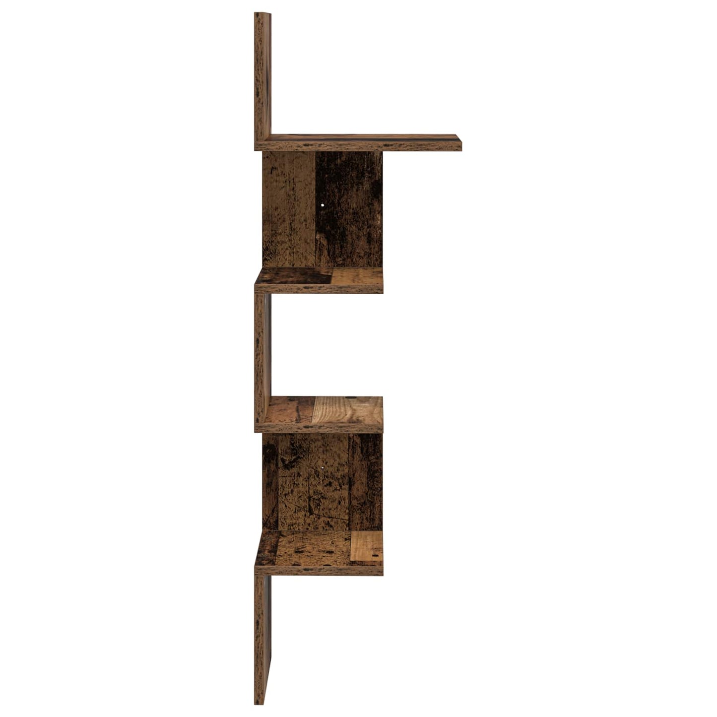 Wall Shelf Wall-Mounted Old Wood 32 x 21 x107 cm