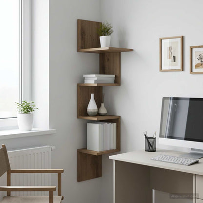 Wall Shelf Wall-Mounted Artisan Oak 32 x 21 x107 cm