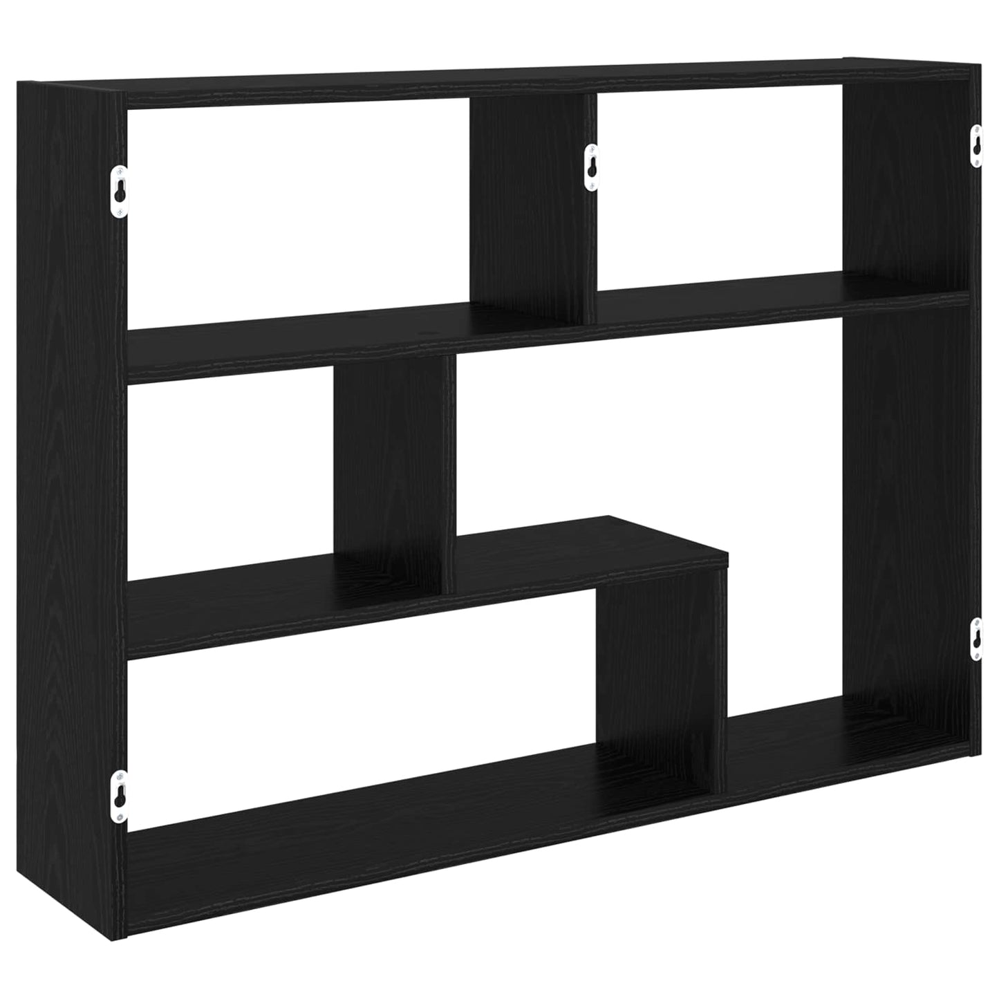 Wall Shelf Wall-Mounted Black Oak 95 x 20 x 69.5 cm