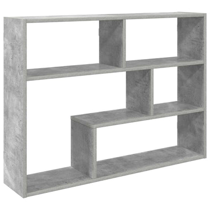 Wall Shelf Wall-Mounted Concrete Grey 95 x 20 x 69.5 cm