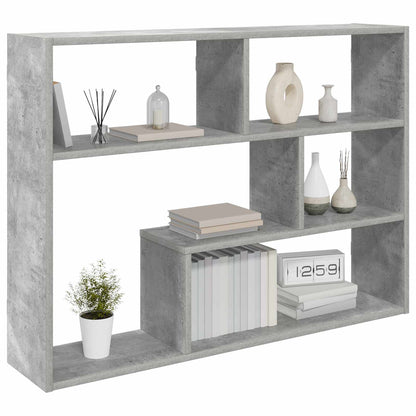 Wall Shelf Wall-Mounted Concrete Grey 95 x 20 x 69.5 cm