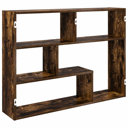 Wall Shelf Wall-Mounted Smoked Oak 95 x 20 x 69.5 cm